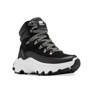 SOREL Womens Black Mixed Media Breakthru Conquest Round Toe Hiking Boots 5